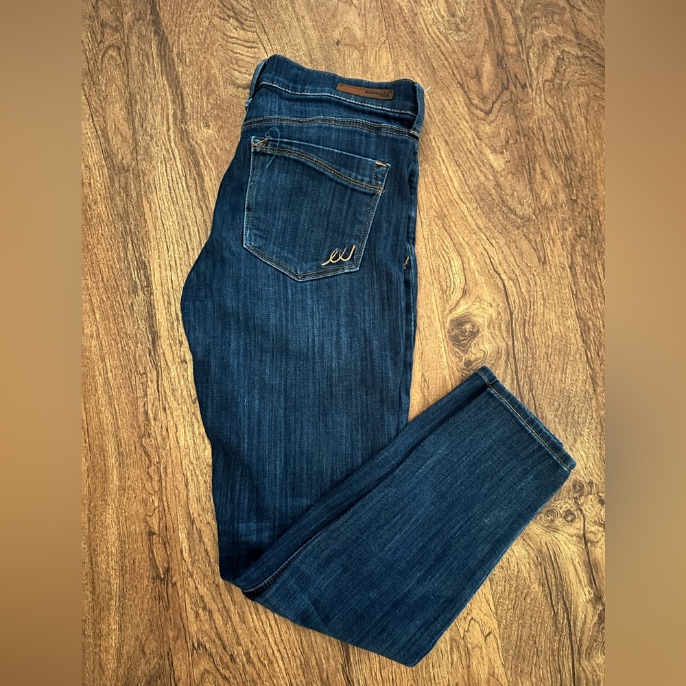 Express Dark Blue Skinny Jeans